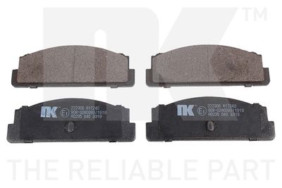 Комплект тормозных колодок, дисковый тормоз NK 222306 для FIAT ARGENTA