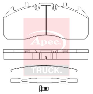 APEC Brake Pad Set, disc brake PAD29174K