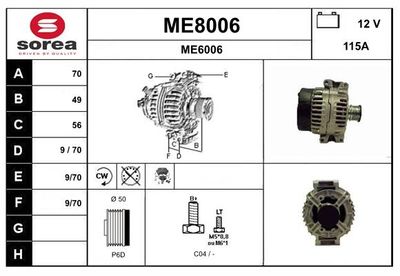 GENERATOR SNRA ME8006