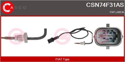 SENZOR TEMPERATURA GAZE EVACUARE