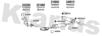 Układ wydechowy KLARIUS 720869E