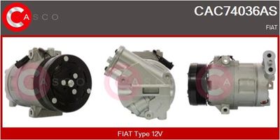 CASCO CAC74036AS Компрессор кондиционера  для FIAT TIPO (Фиат Типо)