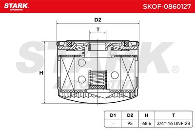 маслен филтър STARK SKOF-0860127