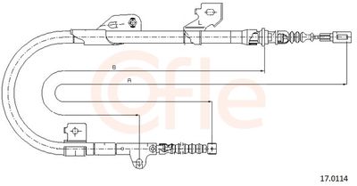 CABLU FRANA DE PARCARE