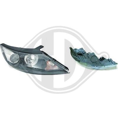 DIEDERICHS 6522880 Основная фара  для KIA (Киа)