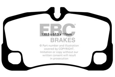 Комплект тормозных колодок, дисковый тормоз EBC Brakes DP31930C для PORSCHE 911