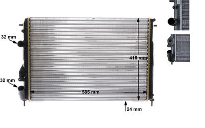 Radiateur - CR493000S - MAHLE