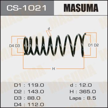 Пружина ходовой части MASUMA CS-1021 для TOYOTA CALDINA