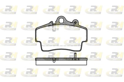 Комплект тормозных колодок, дисковый тормоз ROADHOUSE 2653.00 для PORSCHE CAYMAN