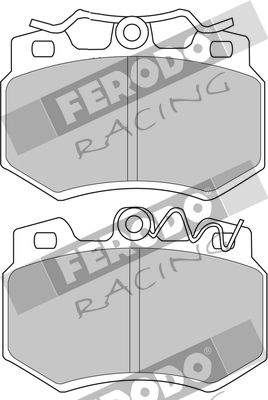 BREMSBELAGSATZ SCHEIBENBREMSE FERODO RACING FCP434H 1