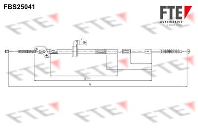 Тросик, cтояночный тормоз FTE FBS25041 для TOYOTA RAV 4