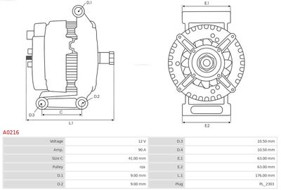 Alternator A0216