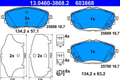 SET PLACUTE FRANA FRANA DISC ATE 13046038682 0