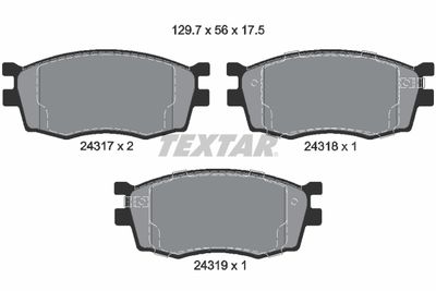 Brake Pad Set, disc brake 2431701