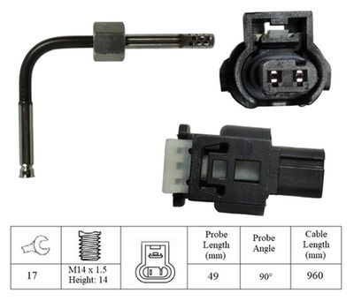 SENZOR TEMPERATURA GAZE EVACUARE