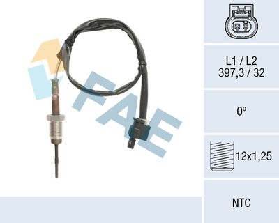 SENZOR TEMPERATURA GAZE EVACUARE FAE 68607