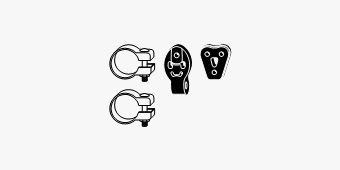 SET MONTARE SISTEM DE ESAPAMENT