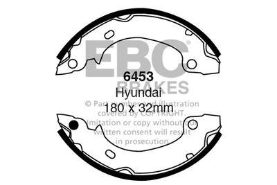 Комплект тормозных колодок EBC Brakes 6453 для HYUNDAI S COUPE