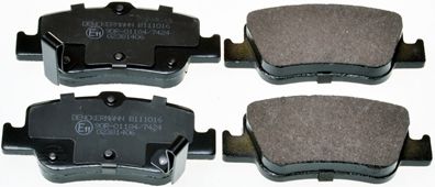 Комплект тормозных колодок, дисковый тормоз B111016