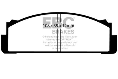 Комплект тормозных колодок, дисковый тормоз EBC Brakes DP2112 для AUTOBIANCHI PRIMULA
