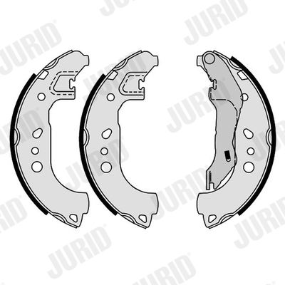 Комплект тормозных колодок JURID 362629J для SKODA ROOMSTER