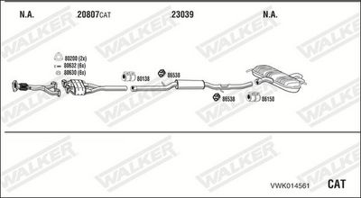 Изпускателна система WALKER VWK014561