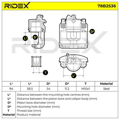 спирачен апарат RIDEX