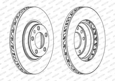 BREMSSCHEIBE FERODO DDF1408LC1 1