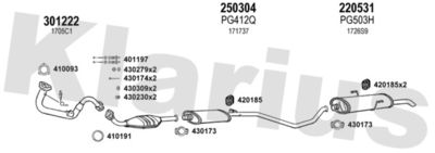 Układ wydechowy KLARIUS 630322E