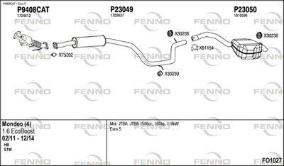Układ wydechowy FENNO FO1027