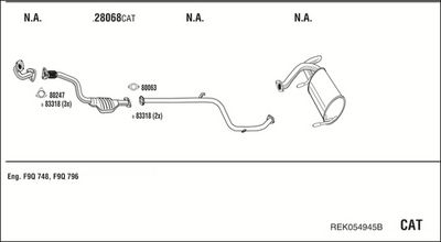 SISTEM DE ESAPAMENT WALKER REK054945B