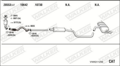 Изпускателна система WALKER VWK011293