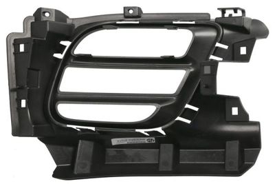 Voorbumper afdekking Voor Links (met mistlampgaten, black-matt, SRT) past: JEEP GRAND CHEROKEE IV WK2 10.16-06.20