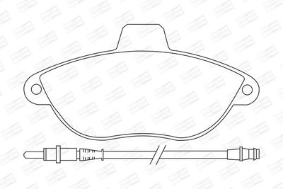BREMSBELAGSATZ SCHEIBENBREMSE CHAMPION 571843CH 1