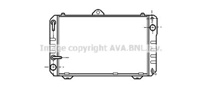 Радиатор, охлаждение двигателя AVA QUALITY COOLING TO2169 для TOYOTA LITEACE