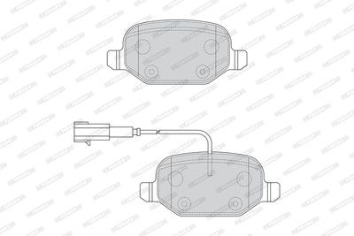 Bromsbeläggssats, skivbroms FERODO FDB4692