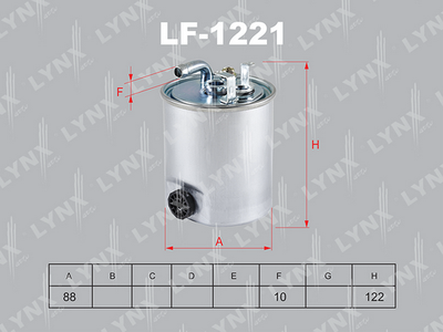LF-1221 LYNXauto Топливный фильтр