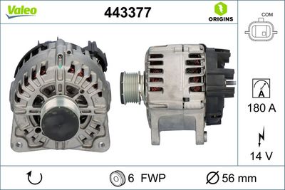 Alternator VALEO 443377