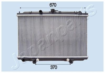 Радиатор, охлаждение двигателя JAPANPARTS RDA213043 для NISSAN ALMERA
