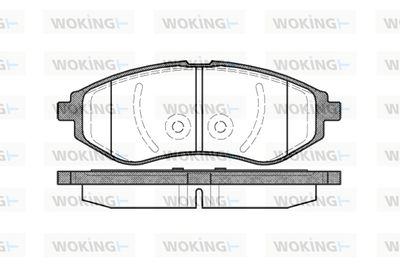 Комплект тормозных колодок, дисковый тормоз WOKING P8863.00 для CADILLAC XLR