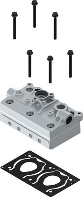 Compressor cilinderkop, past op 9125120300,9125140100 (volledig)