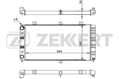 ZEKKERT MK-1529 Крышка радиатора  для LADA PRIORA (Лада Приора)