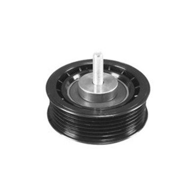 Įtempiklio skriemulys, V formos rumbuotas diržas