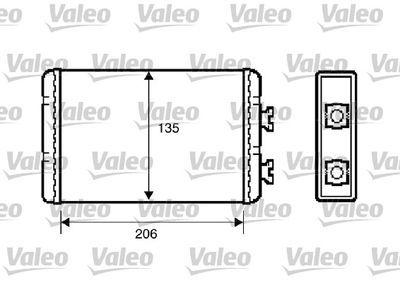 VALEO 812220 Радиатор печки  для BMW X3 (Бмв X3)