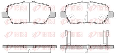 Комплект тормозных колодок, дисковый тормоз KAWE 1330 02 для HONDA (GAC) ODYSSEY