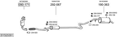 Układ wydechowy BOSAL SYS25391