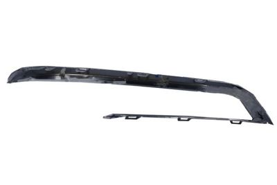 Grillestrip vooraan Voor Links (plastic, chroom, LUXURY) past: BMW 5 GRAN TURISMO F07 06.13-11.17