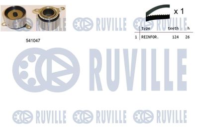 Комплект ремня ГРМ RUVILLE 550414 для HONDA CRX