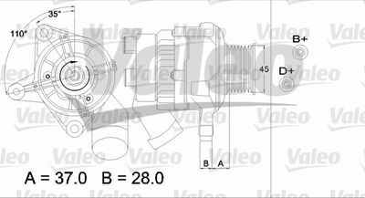 VALEO 437331 Генератор  для BMW 8 (Бмв 8)