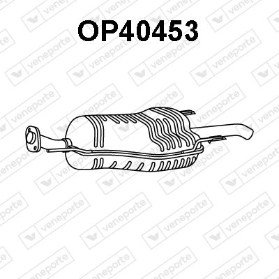 VENEPORTE OP40453 Глушитель выхлопных газов  для OPEL ZAFIRA A вэн (T98) 1.8 16V (F75)